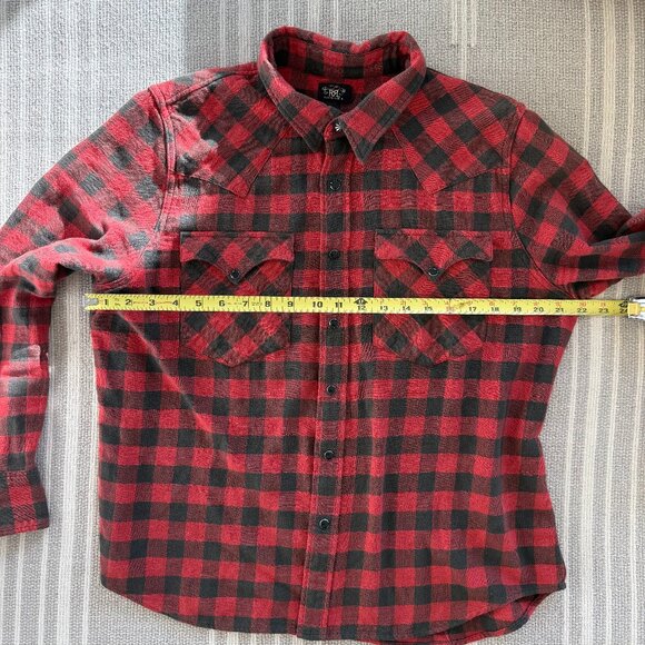 RRL Plaid Cotton Western Shirt - Picture 12 of 16